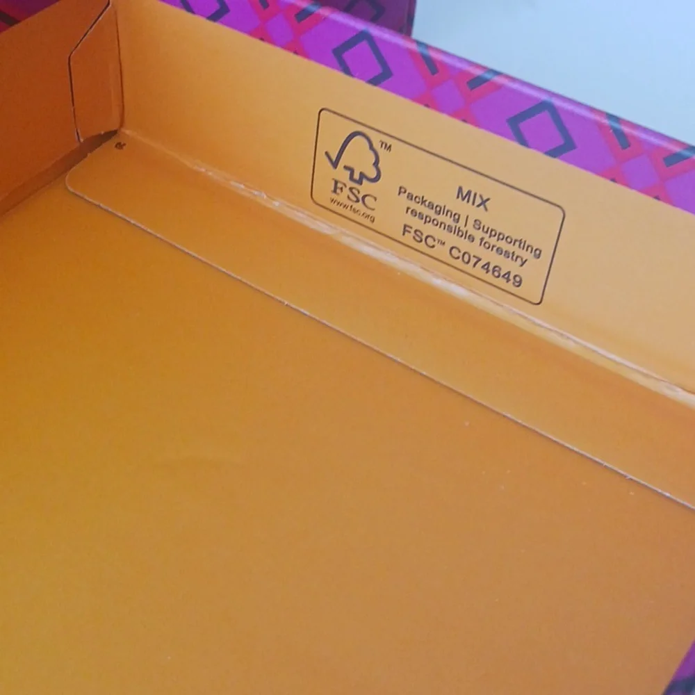 Tory Burch Pink Patterned Empty Box 12
